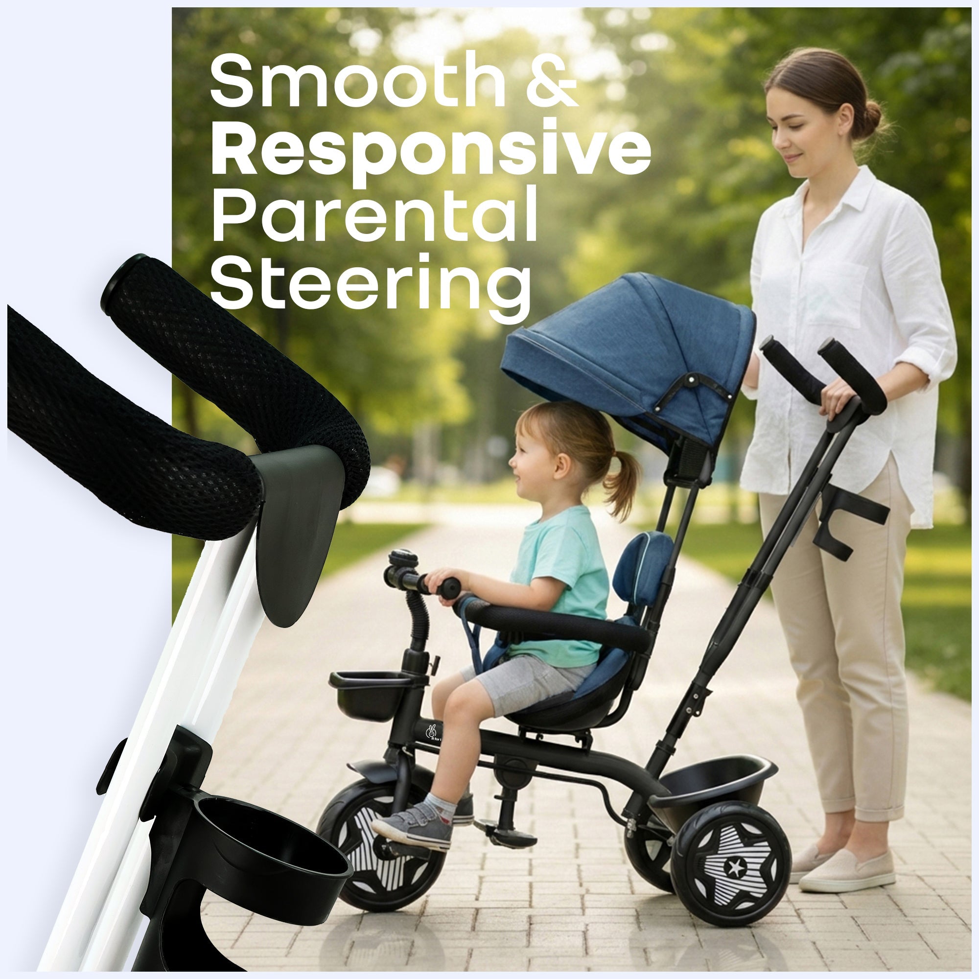 R for Rabbit Tiny Toes R40 Ace 360° Rotatable Baby Tricycle - Tricycle