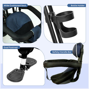 R for Rabbit Tiny Toes R40 Ace 360° Rotatable Baby Tricycle - Tricycle