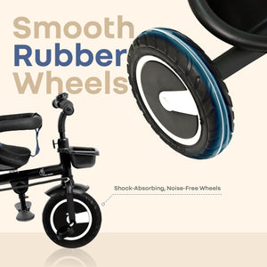 R for Rabbit Tiny Toes R40 Plus Baby Tricycle with Canopy & Parent Handle - Tricycle