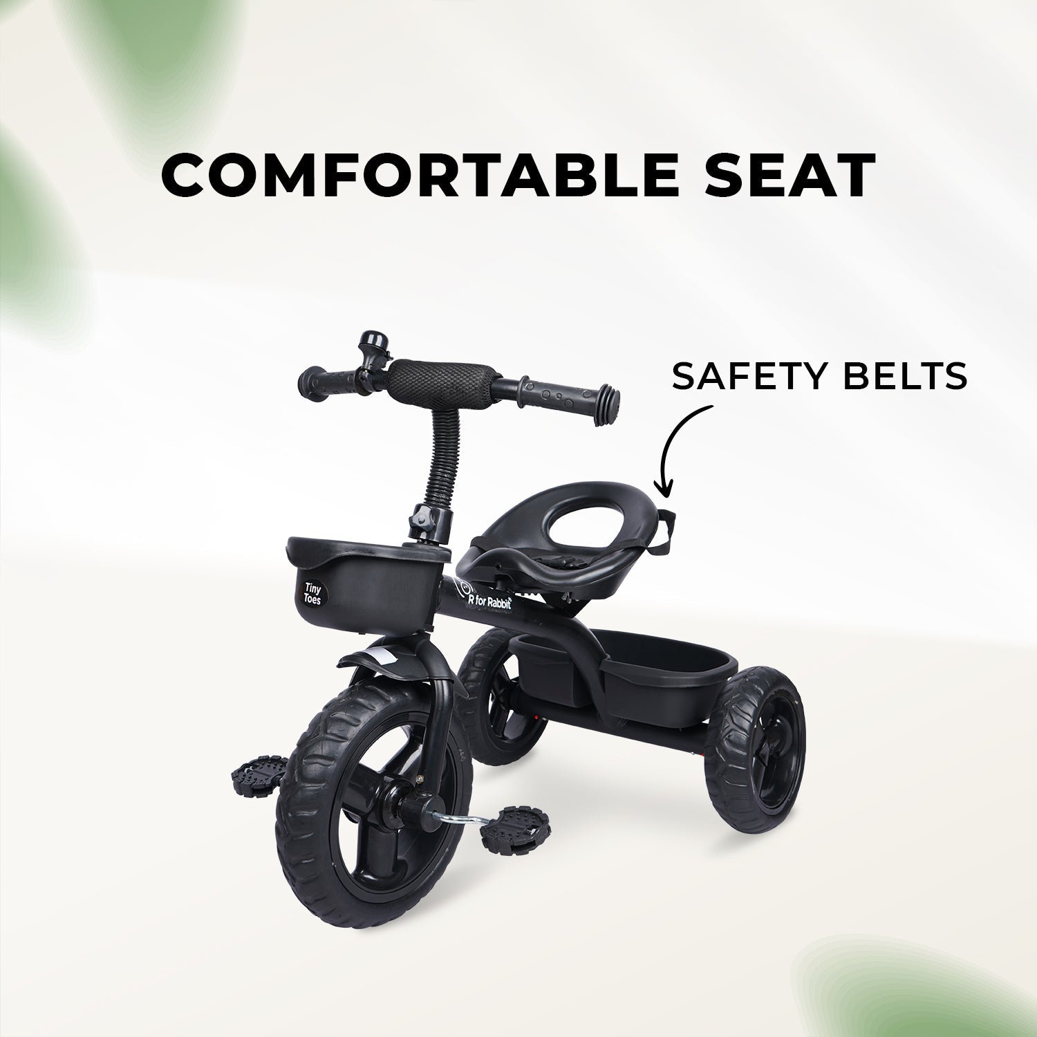 R for Rabbit Tiny Toes T10 Ace - Black - Tricycle