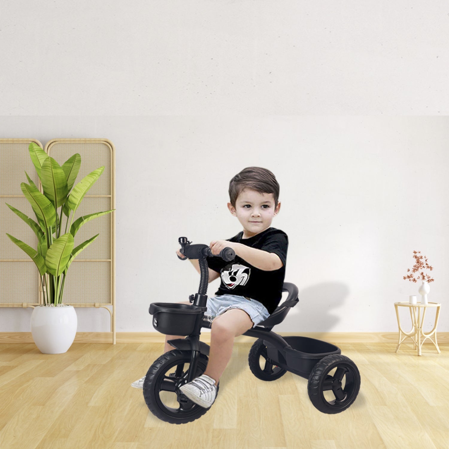 R for Rabbit Tiny Toes T10 Ace - Black - Tricycle