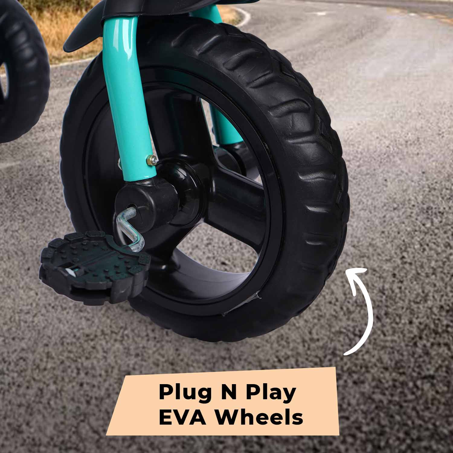 R for Rabbit Tiny Toes T10 Ace - Lake Blue - Tricycle