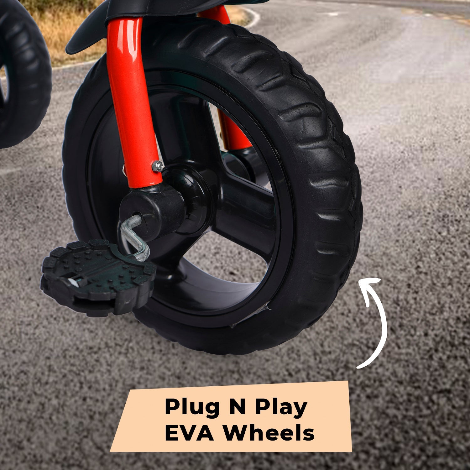 R for Rabbit Tiny Toes T10 Ace - Red - Tricycle