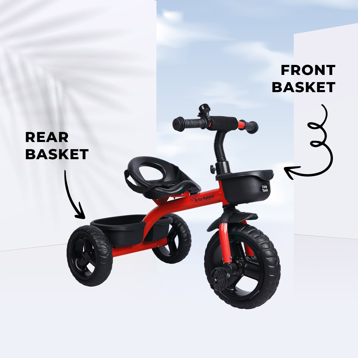 R for Rabbit Tiny Toes T10 Ace - Red - Tricycle