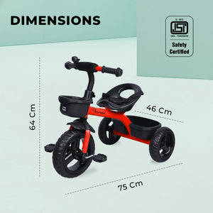 R for Rabbit Tiny Toes T10 Ace - Red - Tricycle