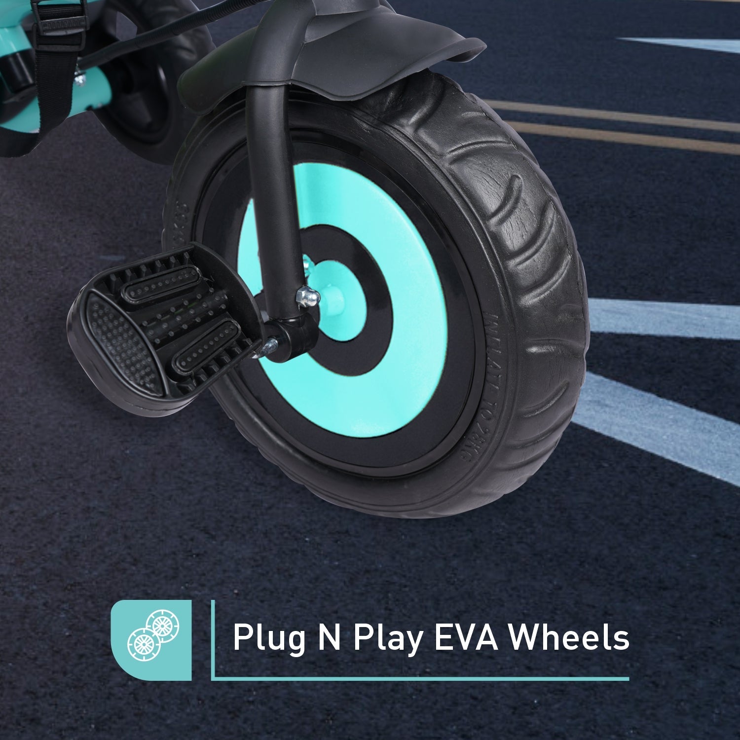 R for Rabbit Tiny Toes T20 Ace - Lake Blue - Tricycle