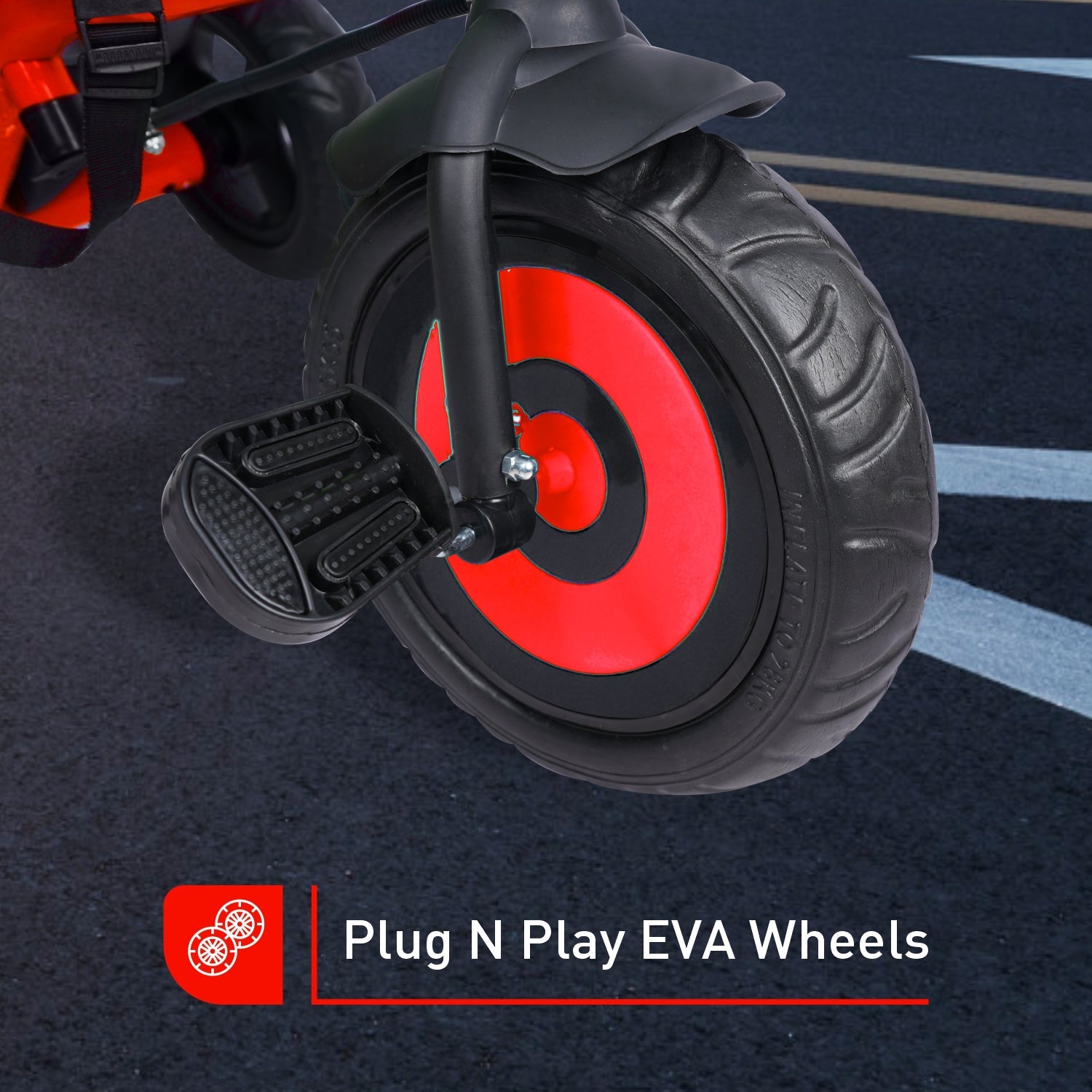 R for Rabbit Tiny Toes T20 Ace - Red - Tricycle