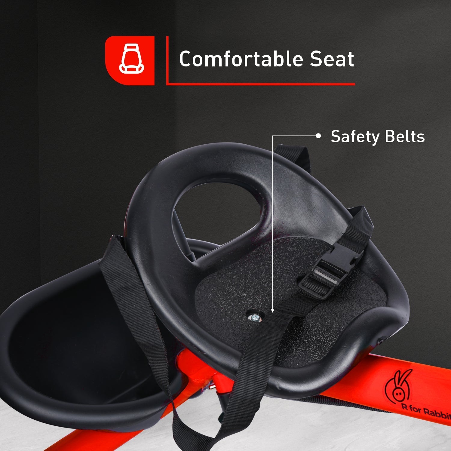 R for Rabbit Tiny Toes T20 Ace - Red - Tricycle