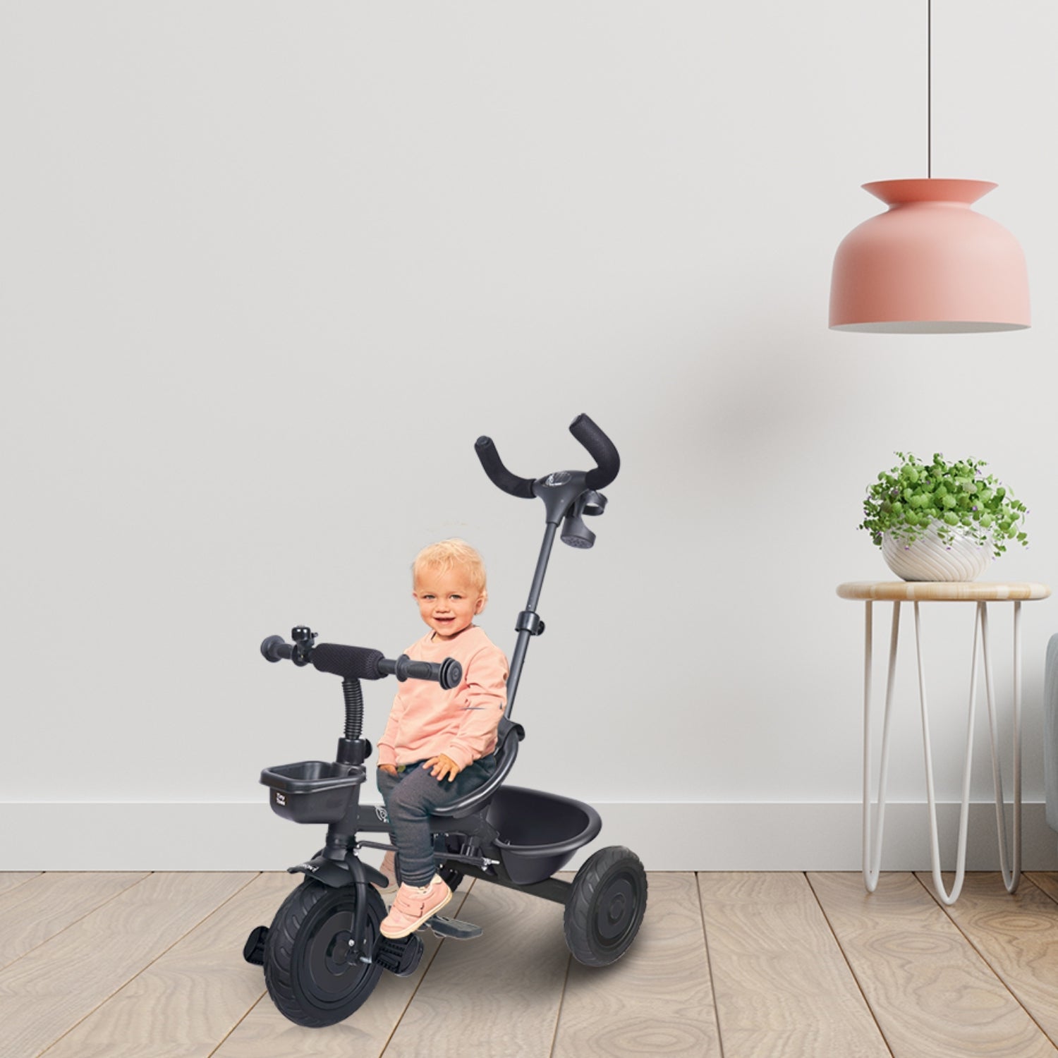 R for Rabbit Tiny Toes T20 Plus - Black - Tricycle