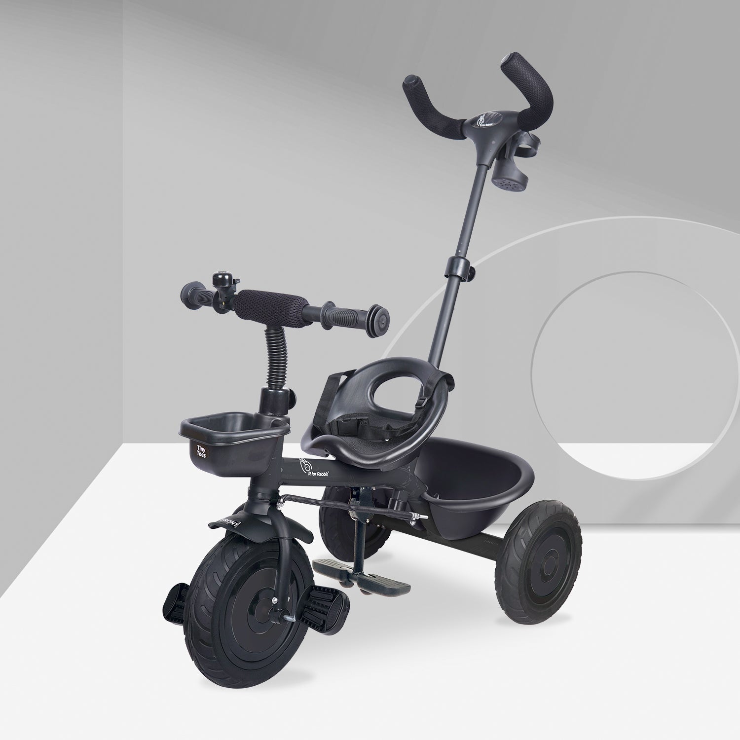R for Rabbit Tiny Toes T20 Plus - Black - Tricycle