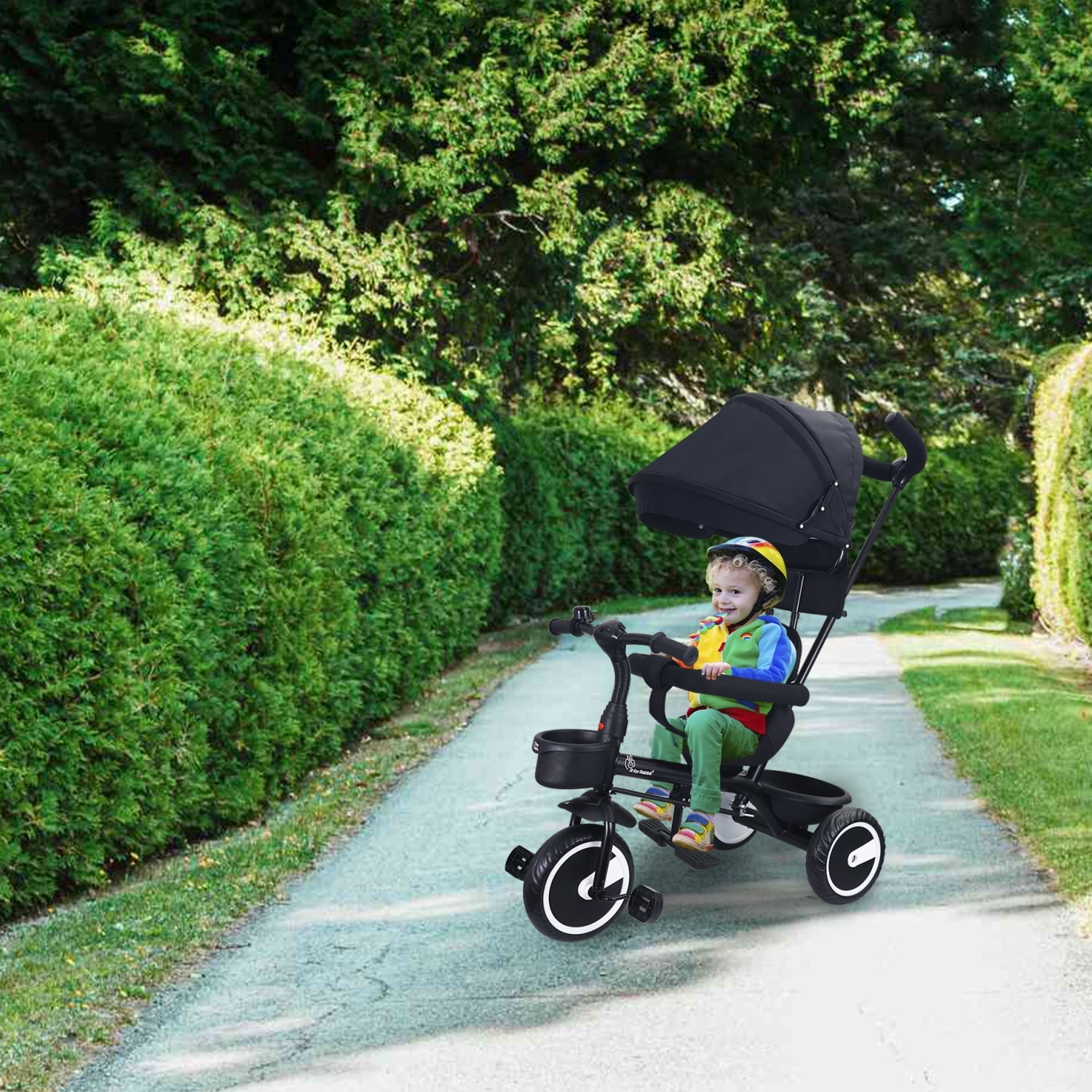 R for Rabbit Tiny Toes T30 Ace - Black - Tricycle