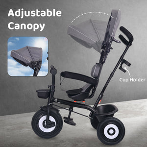 R for Rabbit Tiny Toes T40 Ace - Grey Black - Tricycle