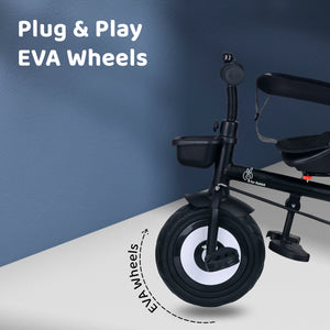 R for Rabbit Tiny Toes T40 Ace - Grey Black - Tricycle