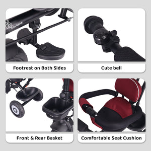 R for Rabbit Tiny Toes T40 Ace - Marron Black - Tricycle