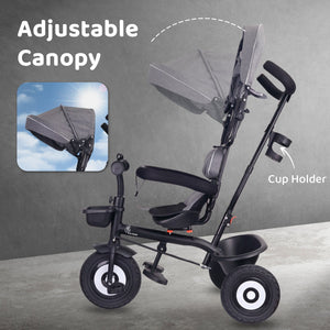R for Rabbit Tiny Toes T40 Plus - Grey Black - Tricycle