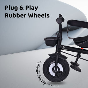 R for Rabbit Tiny Toes T40 Plus - Grey Black - Tricycle