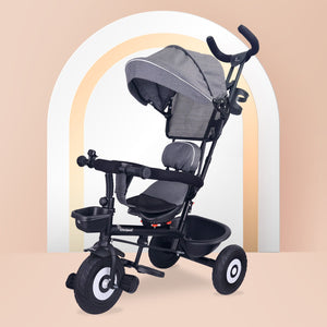 R for Rabbit Tiny Toes T40 Plus - Grey Black - Tricycle