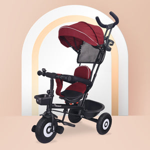 R for Rabbit Tiny Toes T40 Plus - Maroon Black - Tricycle