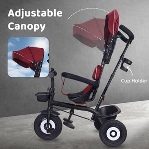 R for Rabbit Tiny Toes T40 Plus - Maroon Black - Tricycle