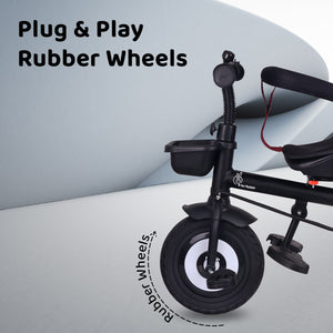 R for Rabbit Tiny Toes T40 Plus - Maroon Black - Tricycle