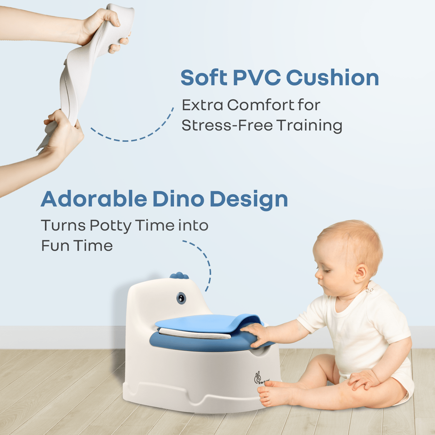 R For Rabbit Tiny Tots Dino - PSTTDWB02