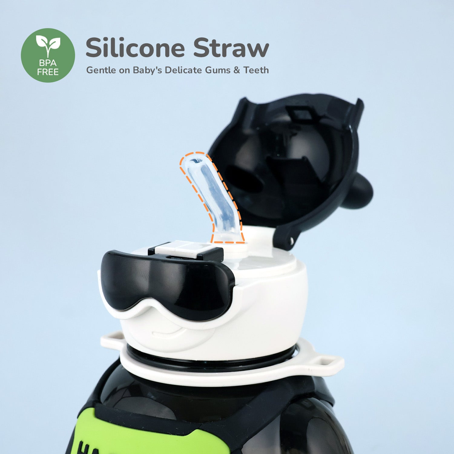 R for Rabbit Tritan Astro Baby Straw Sipper Bottle - WBTASB05