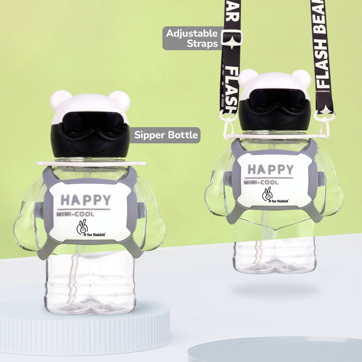 R for Rabbit Tritan Astro Baby Straw Sipper Bottle - WBTASWH05
