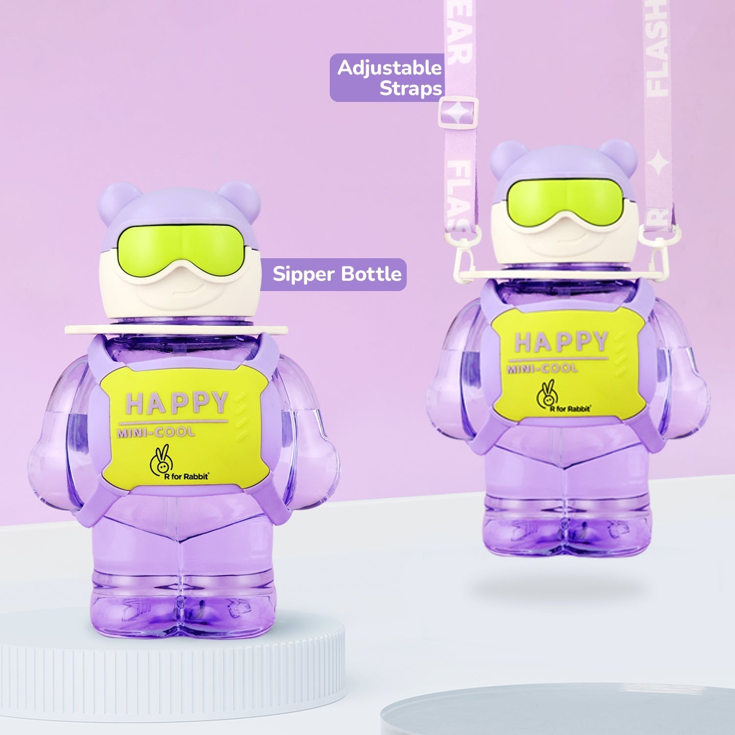 R for Rabbit Tritan Astro Baby Straw Sipper Bottle - WBTASPU05