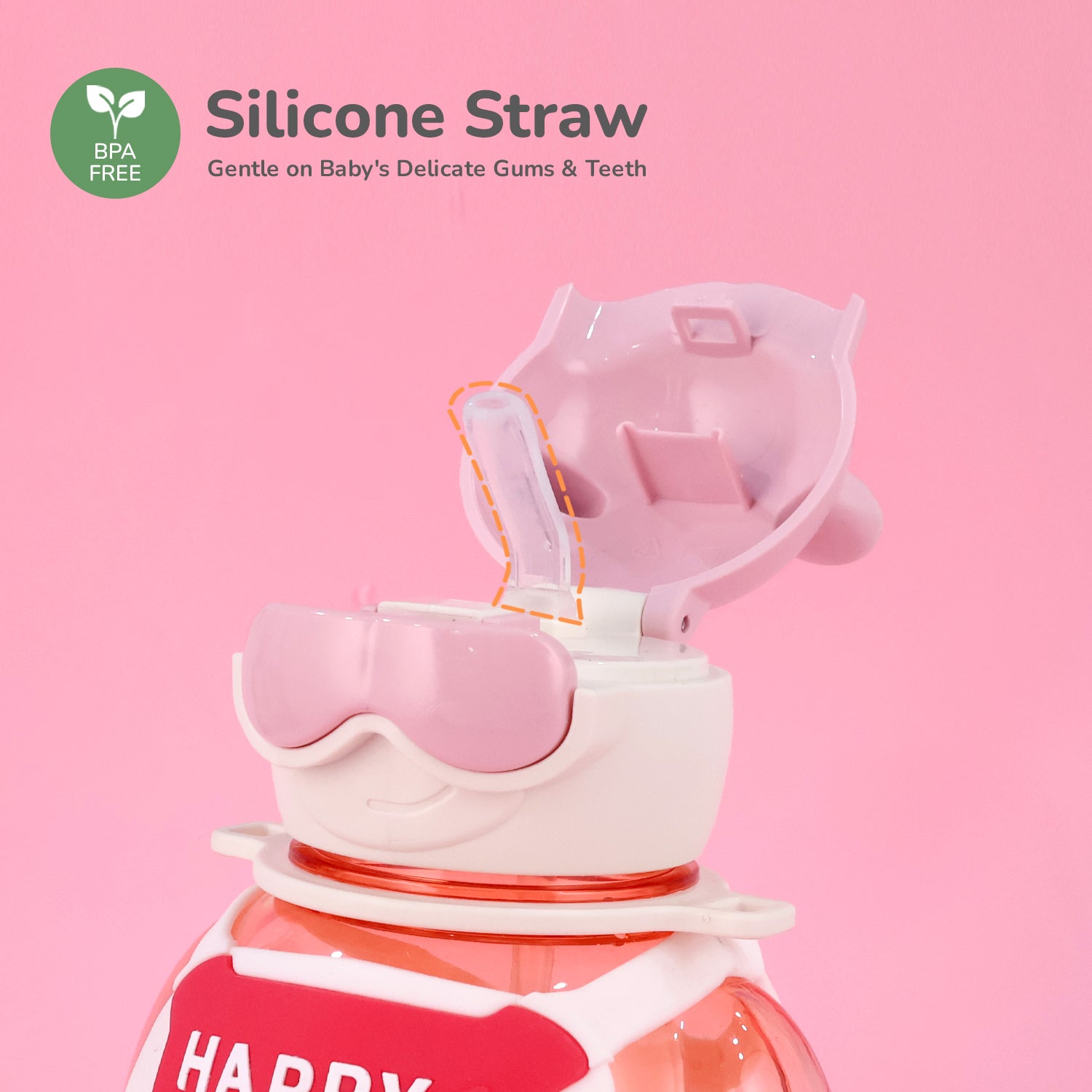 R for Rabbit Tritan Astro Baby Straw Sipper Bottle - WBTASPK05