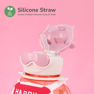 R for Rabbit Tritan Astro Baby Straw Sipper Bottle - WBTASPK05