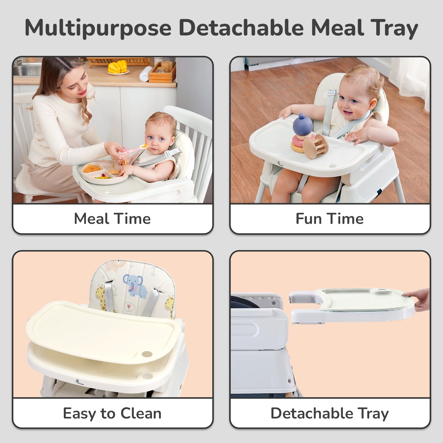 R for Rabbit Truffle High Chair - Sea Green Baby High Chair