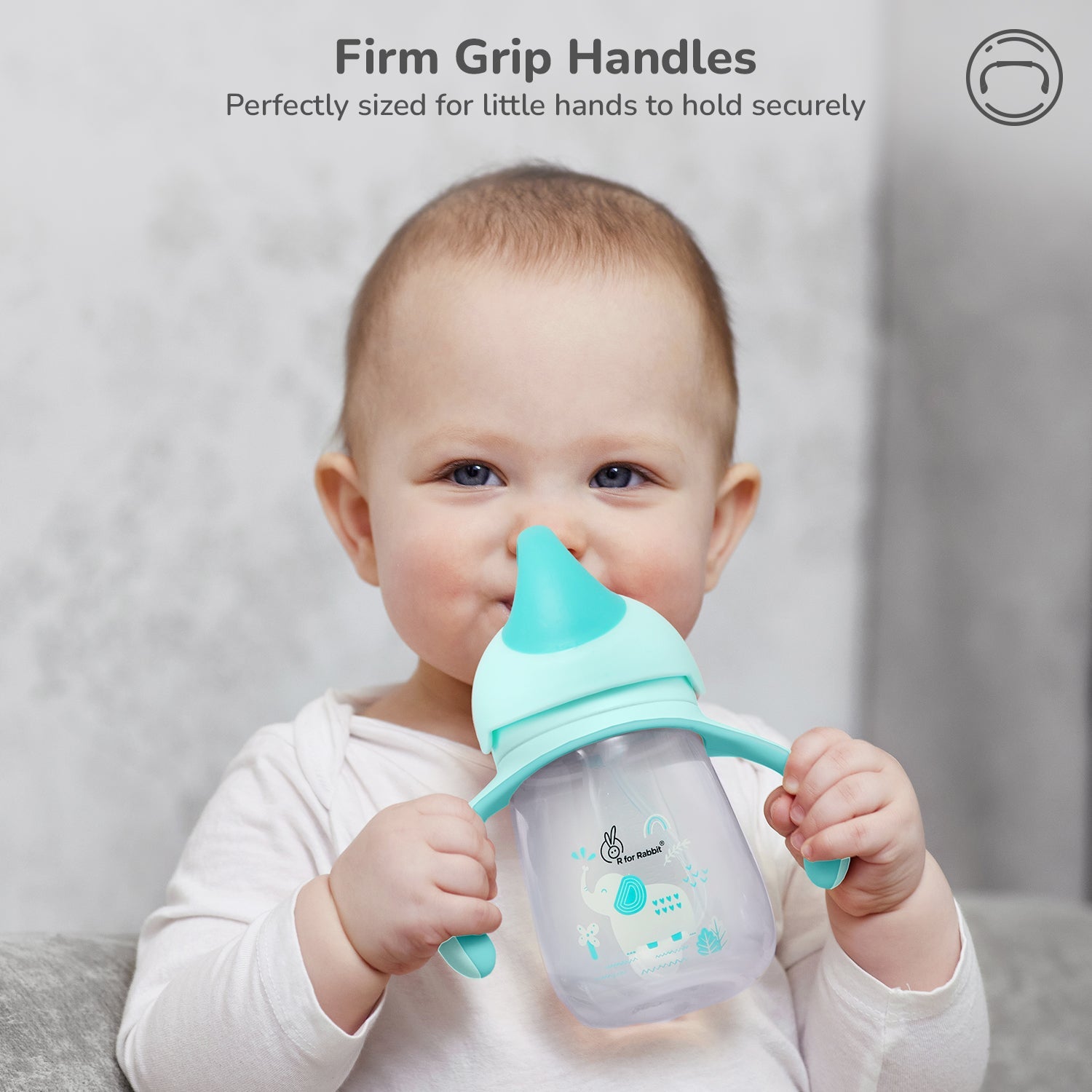 R for Rabbit Trunky Straw Sipper Lake Blue Feeding Nursing and Nursery - Sippers