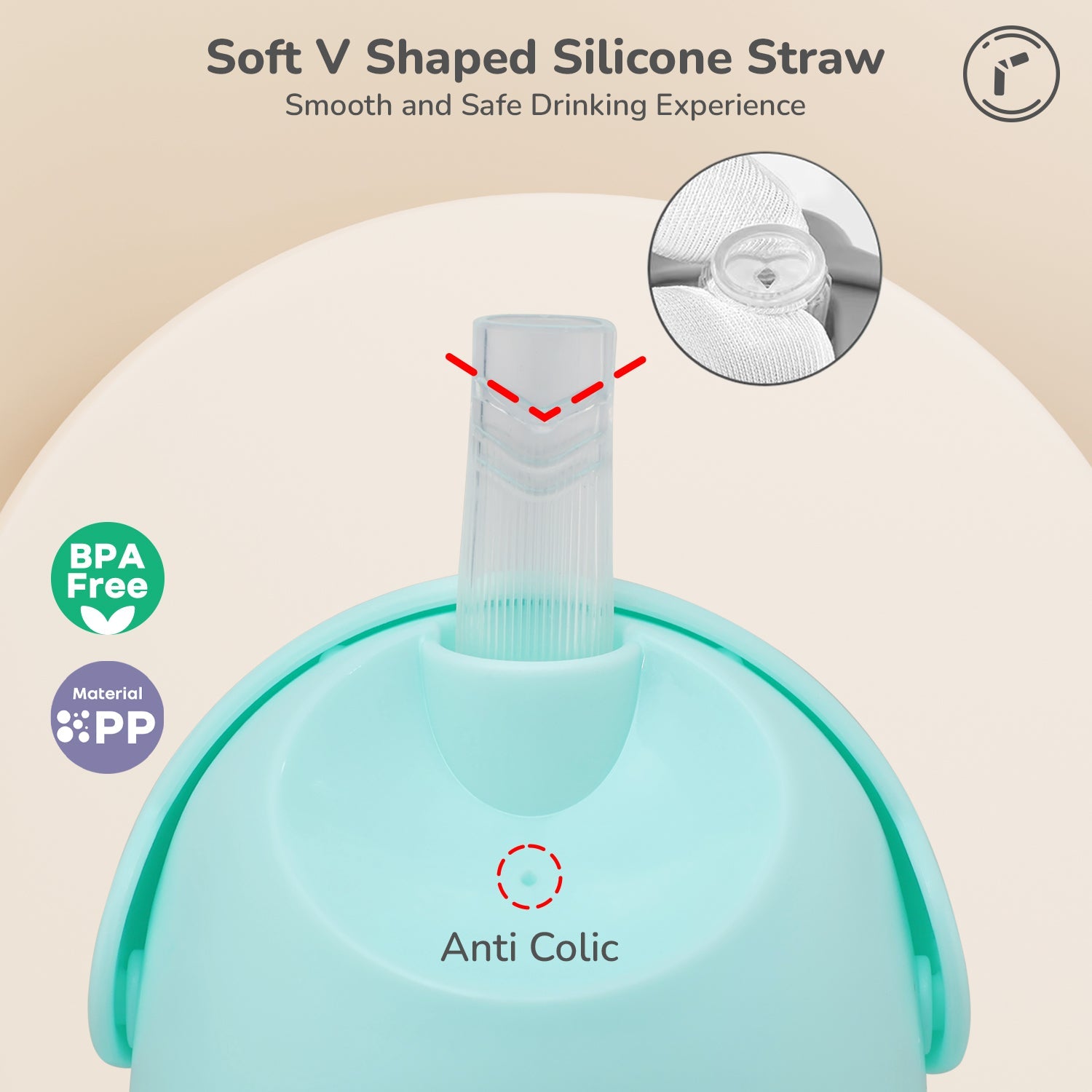 R for Rabbit Trunky Straw Sipper Lake Blue Feeding Nursing and Nursery - Sippers