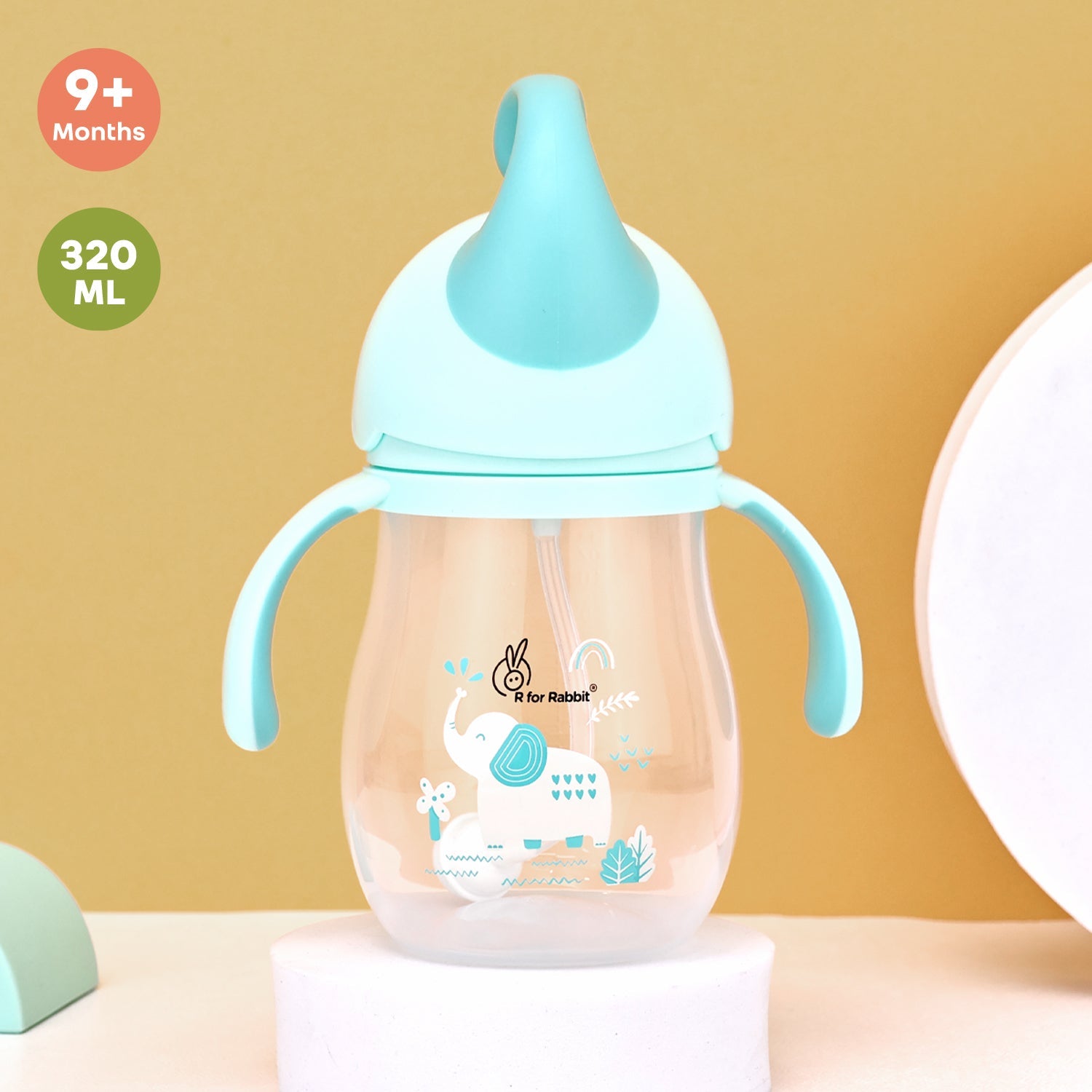 R for Rabbit Trunky Straw Sipper Lake Blue Feeding Nursing and Nursery - Sippers