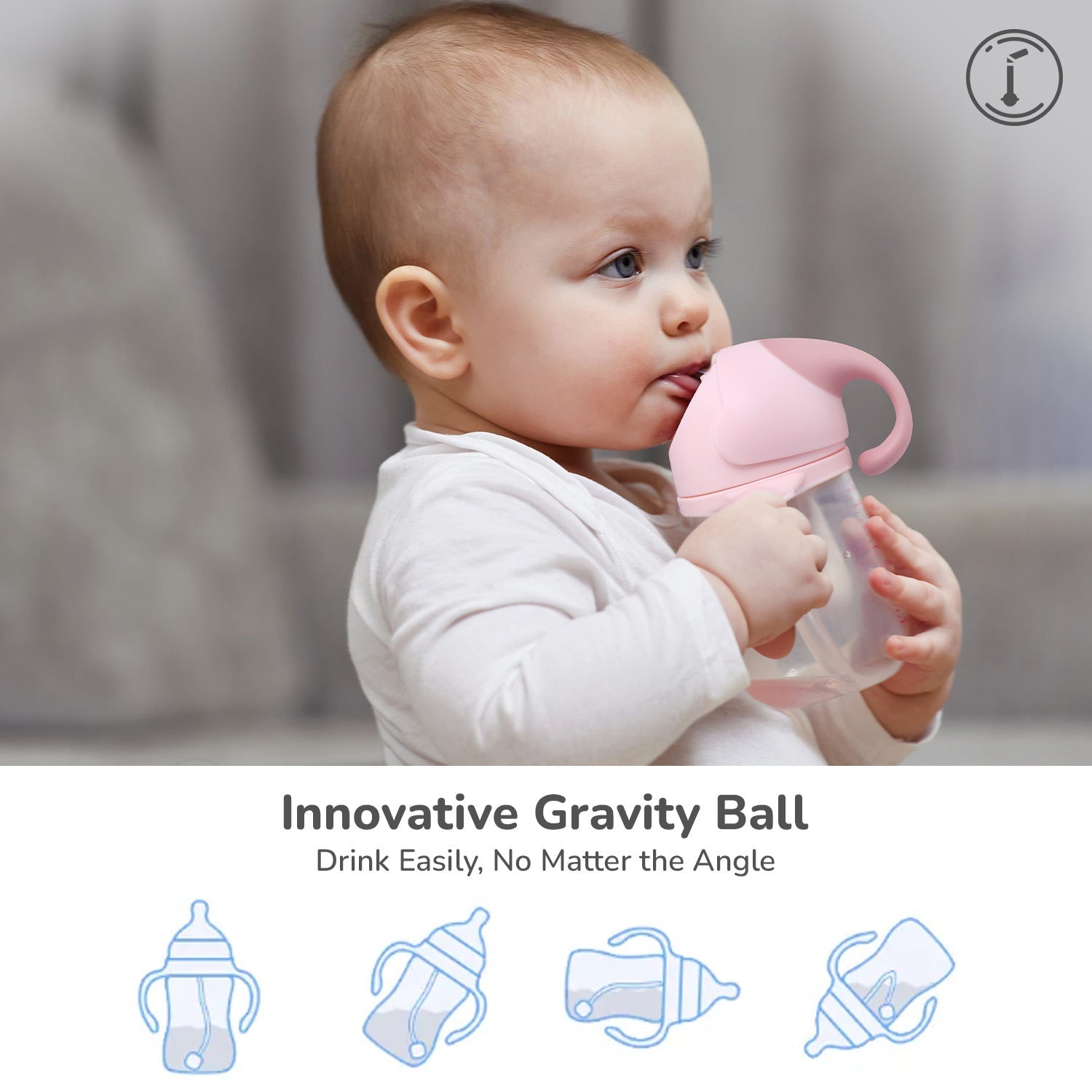 R for Rabbit Trunky Straw Sipper Peach Pink Feeding Nursing and Nursery - Sippers