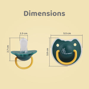 R for Rabbit Tusky Size - L - Green - Pacifiers