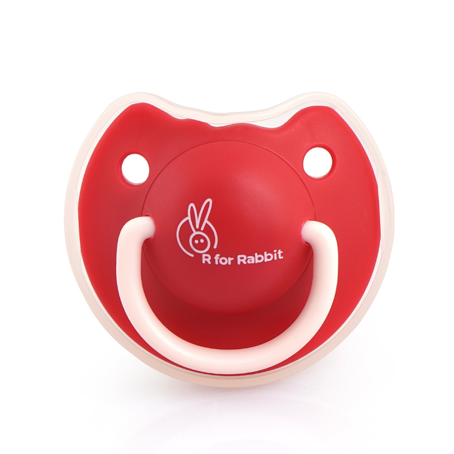R for Rabbit Tusky Size - L - Red - Pacifiers