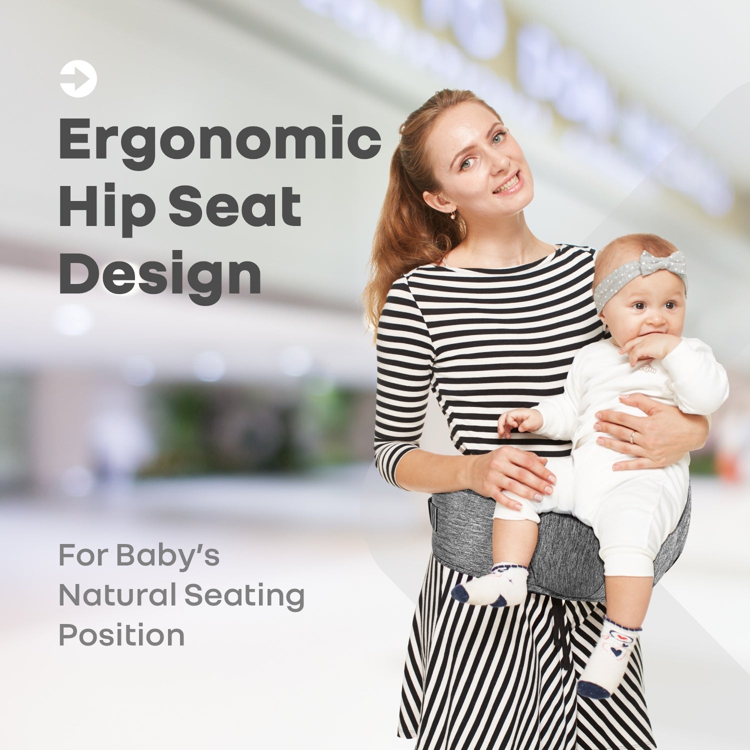 R For Rabbit Upsy Daisy Cool Baby Carriers Grey - BCUDCDG1