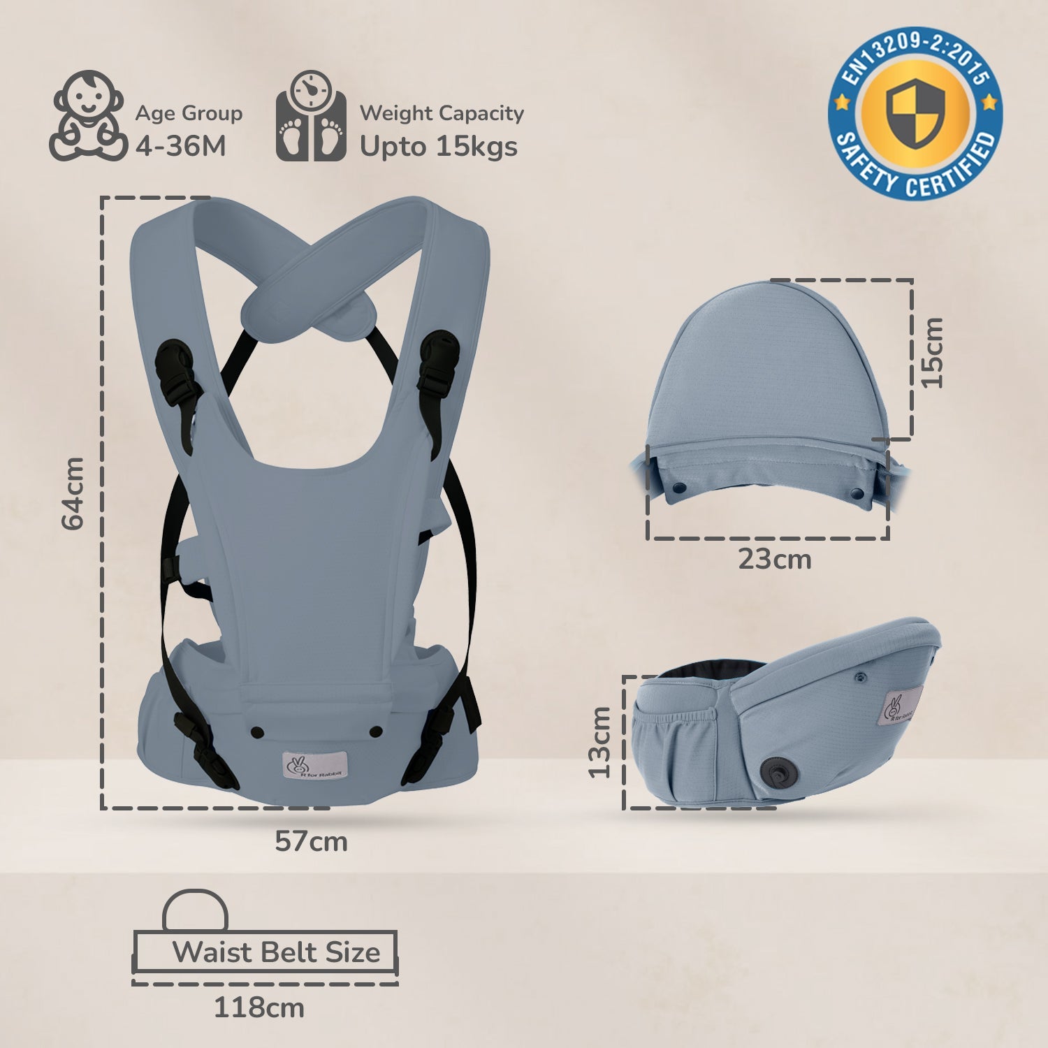 R For Rabbit Upsy Daisy Cozy - BCUDCGR04