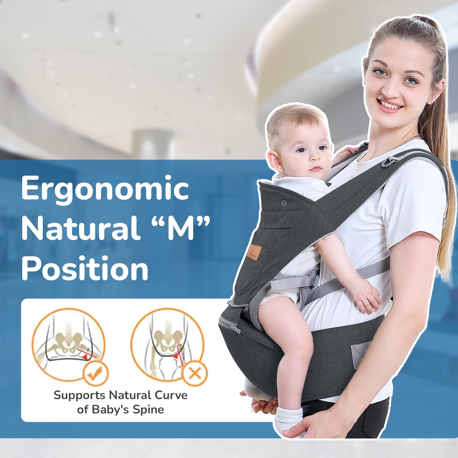  R for Rabbit Upsy Daisy Ergo baby carrier - BCUDEDB2