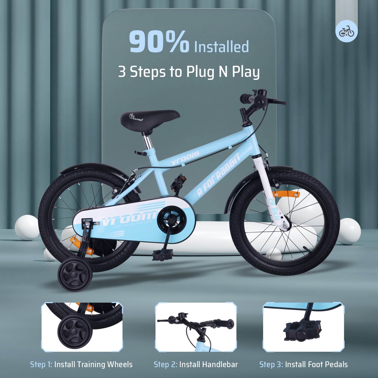 R for Rabbit Vroom Bicycle - 20Inch - BLVRLB20