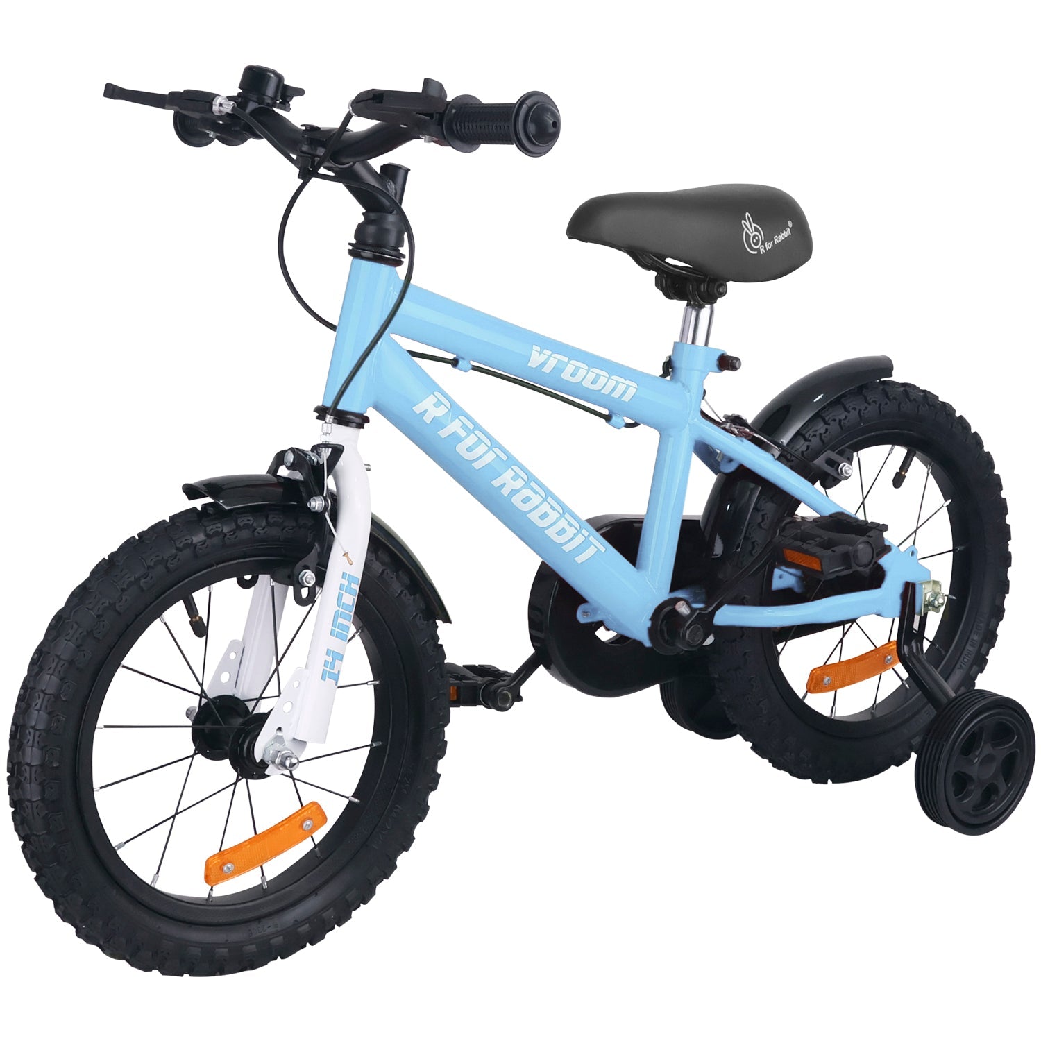 R for Rabbit Vroom Bicycle Lake Blue - 14Inch - BLVRLB14