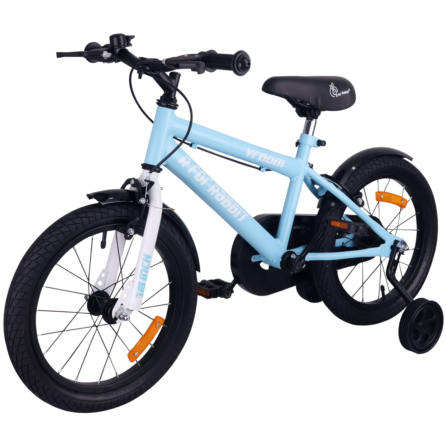 R for Rabbit Vroom Bicycle Lake Blue - 16Inch - BLVRLB16