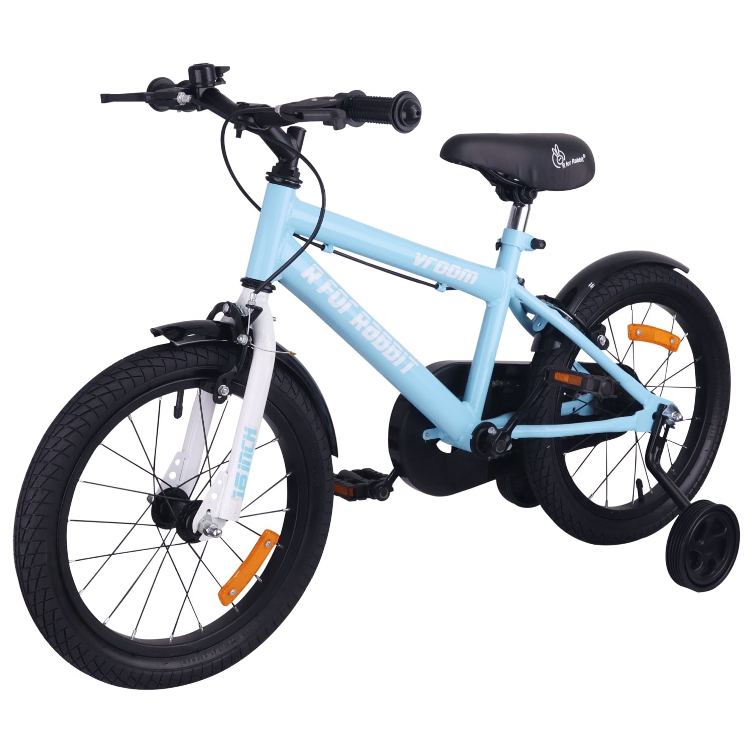 R for Rabbit Vroom Bicycle Lake Blue - 16Inch - BLVRLB16