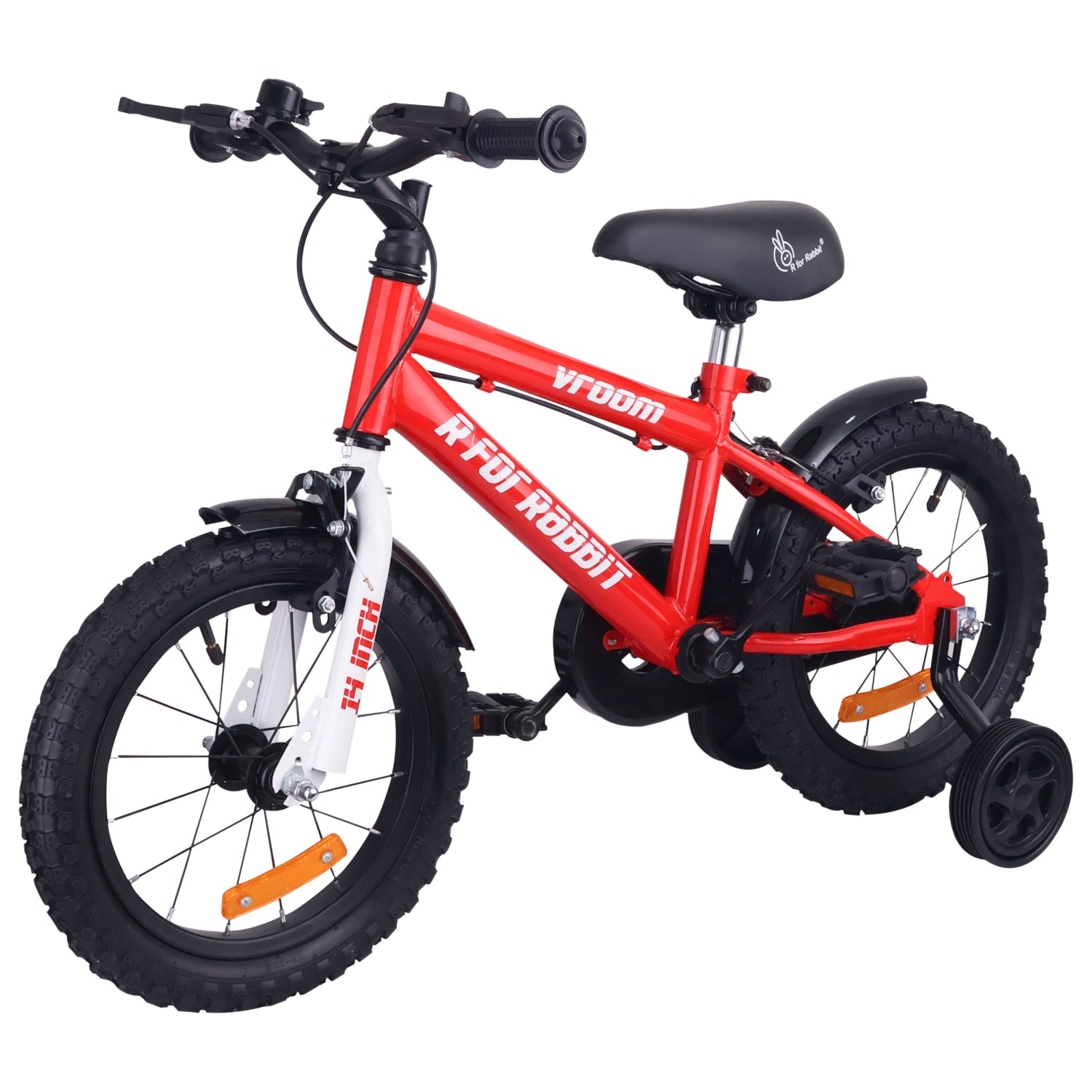 R for Rabbit Vroom Bicycle Red - 14Inch - BLVRRD14