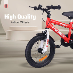 R for Rabbit Vroom Bicycle Red - 14Inch - BLVRRD14