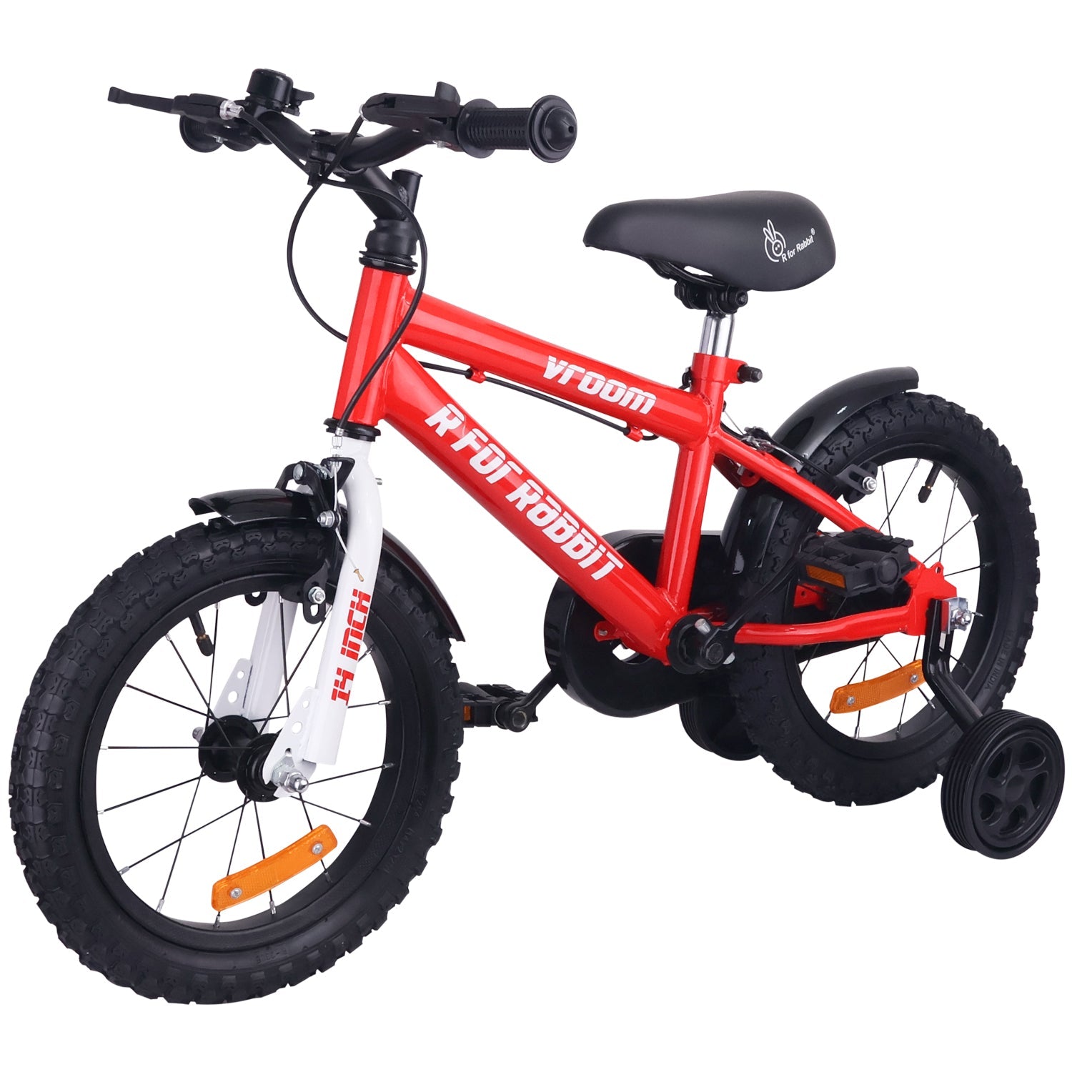 R for Rabbit Vroom Bicycle Red - 14Inch - BLVRRD14