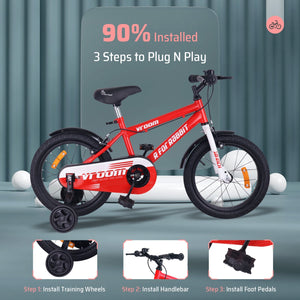 R for Rabbit Vroom Bicycle Red - 16Inch - BLVRRD16
