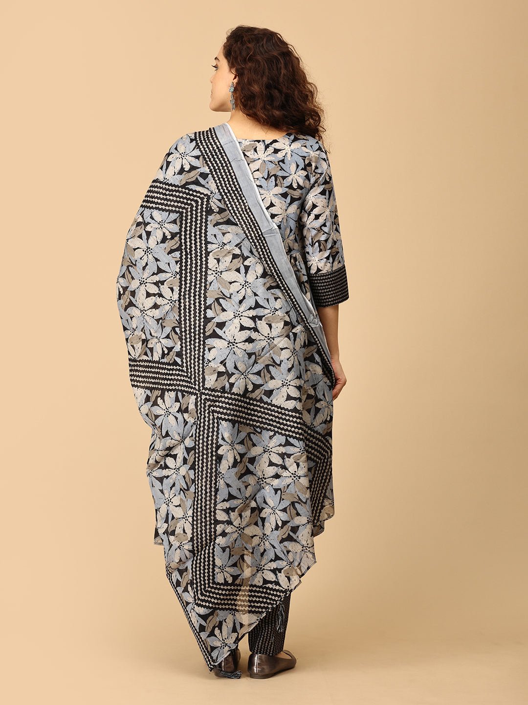 Raag Ranjani Maternity and Nursing Kurta Set With Dupatta - MEW - SK - RAGRN - S