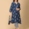 Raatrani Neel Maternity and Nursing Kurta Set - MEW - SK - RATNL - S